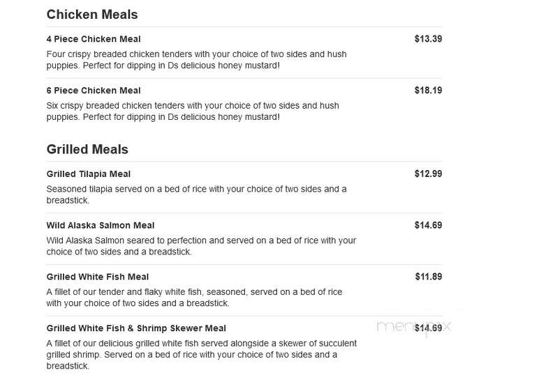 Captain D's Seafood - Lake City, FL menu_pic
