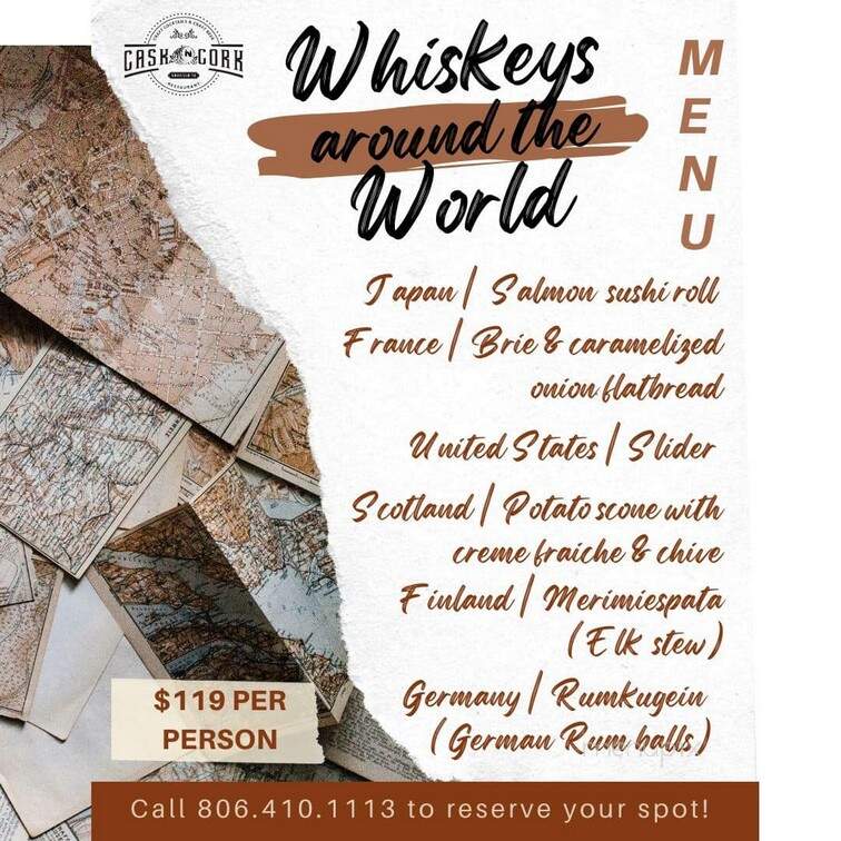 Cask & Cork - Amarillo, TX menu_pic