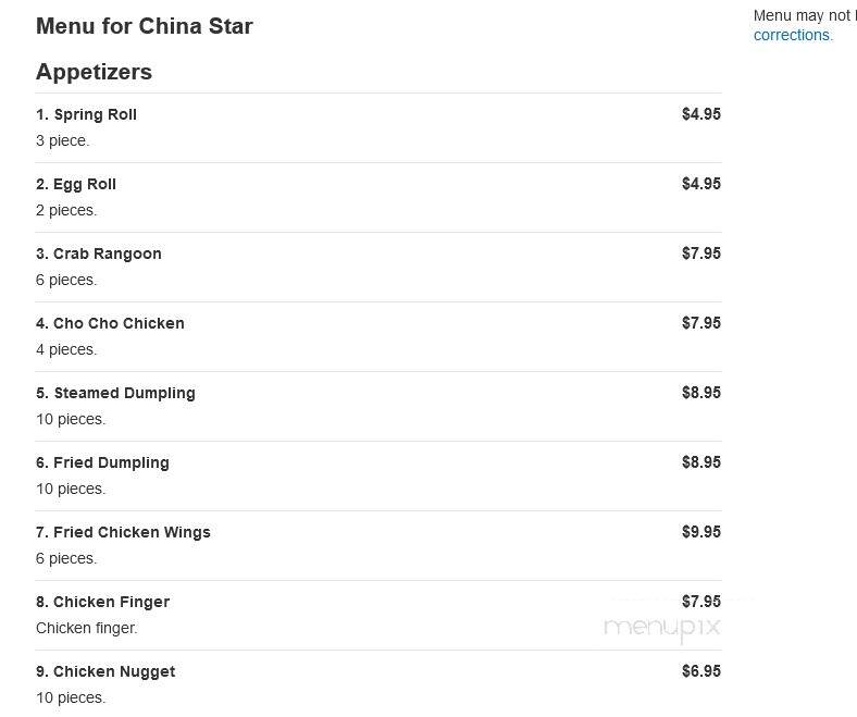 Chin Chin Hibachi Express - Snellville, GA menu_pic