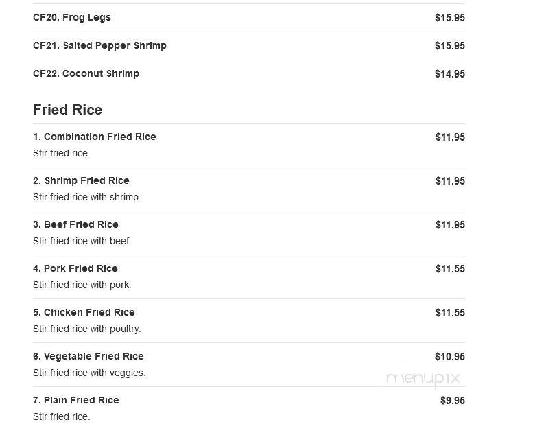 Chin Chin Hibachi Express - Snellville, GA menu_pic