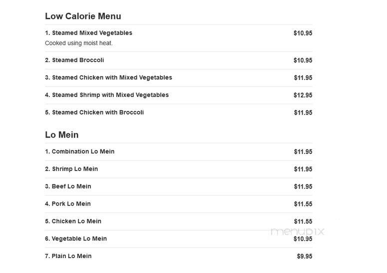 Chin Chin Hibachi Express - Snellville, GA menu_pic