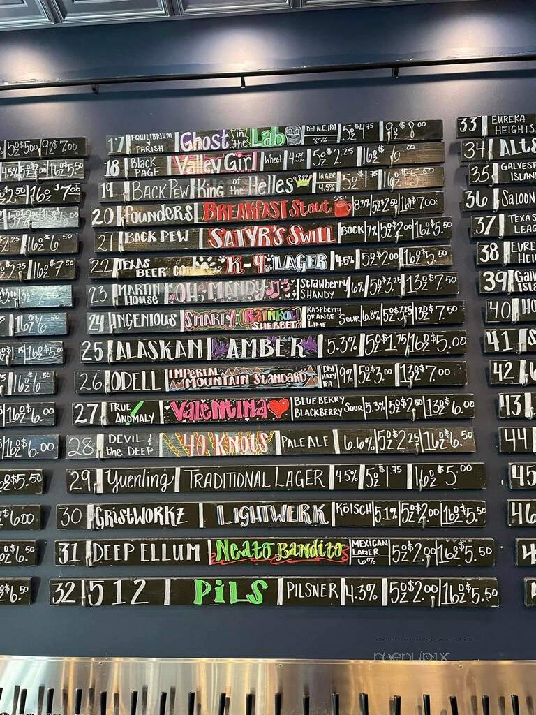 Craft 96 Draught House + Kitchen - League City, TX menu_pic