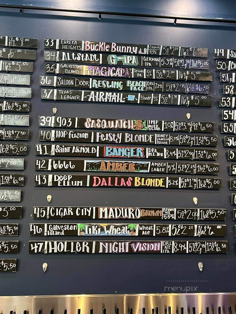Craft 96 Draught House + Kitchen - League City, TX menu_pic