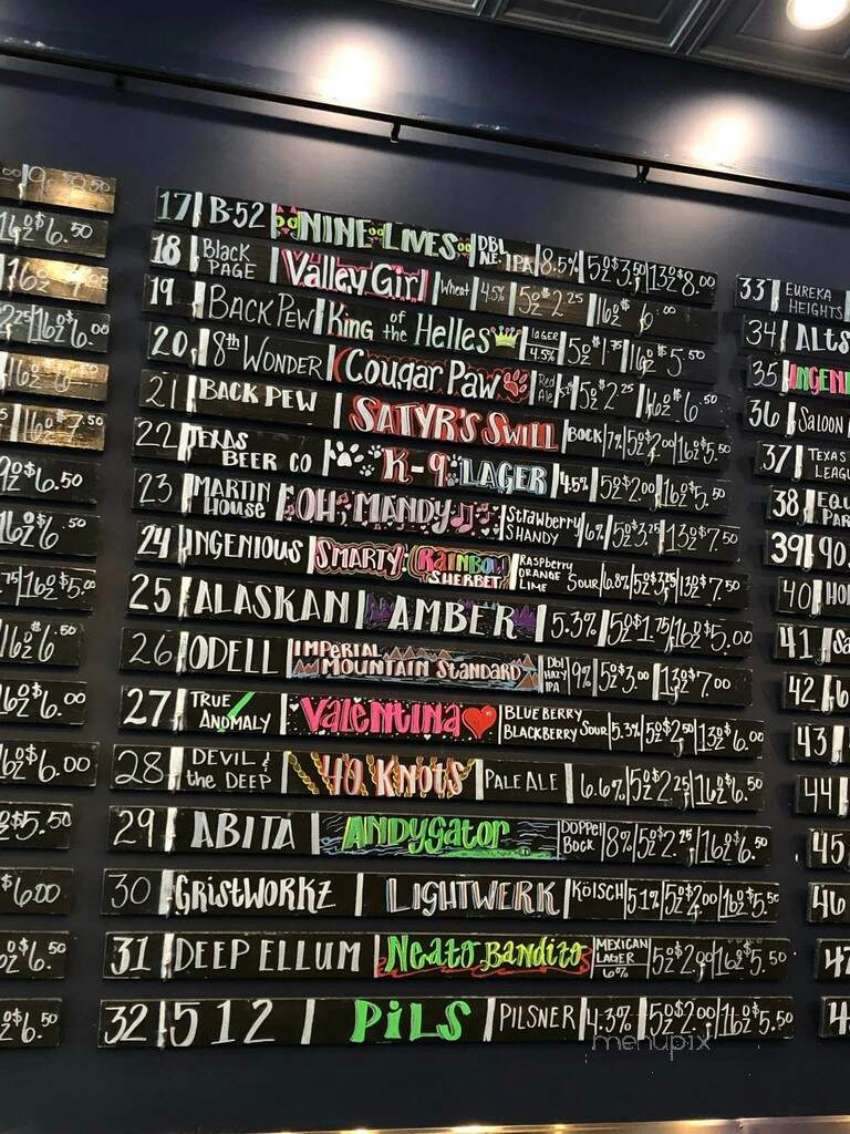 Craft 96 Draught House + Kitchen - League City, TX menu_pic