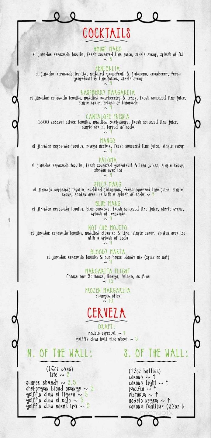 El Camino - Keego Harbor, MI menu_pic