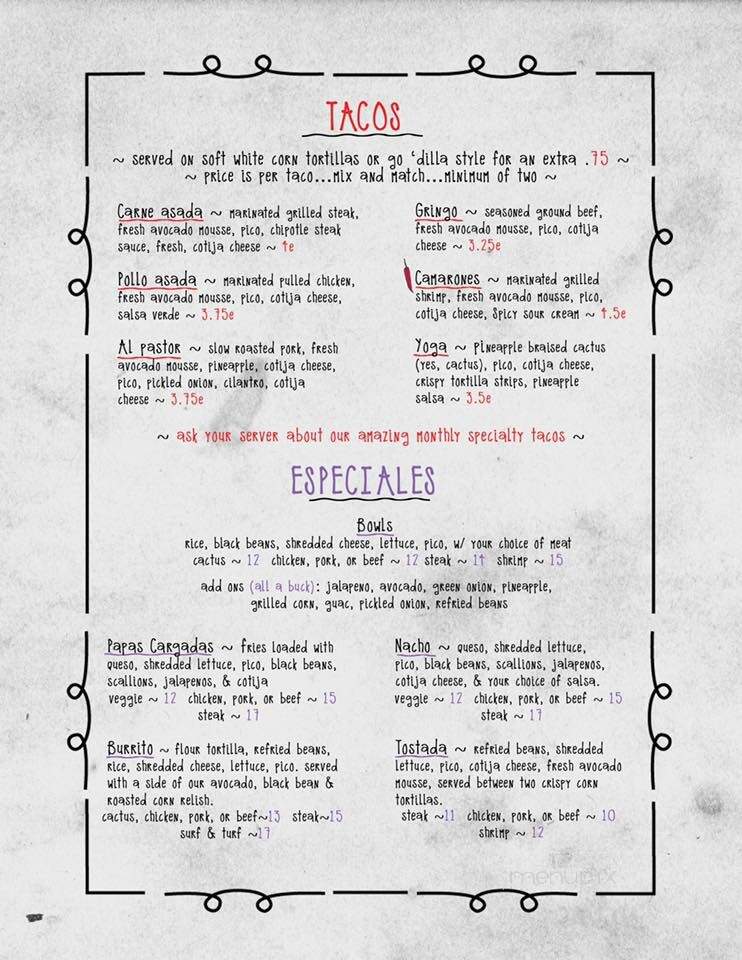 El Camino - Keego Harbor, MI menu_pic