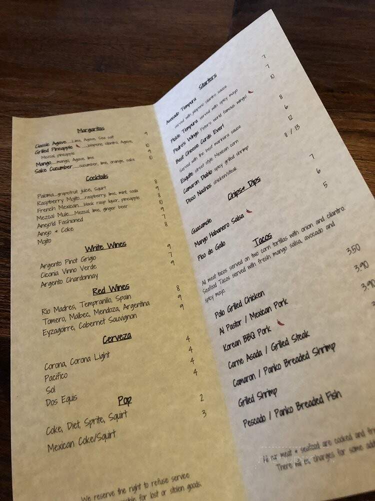 El Cochino - Algonquin, IL menu_pic