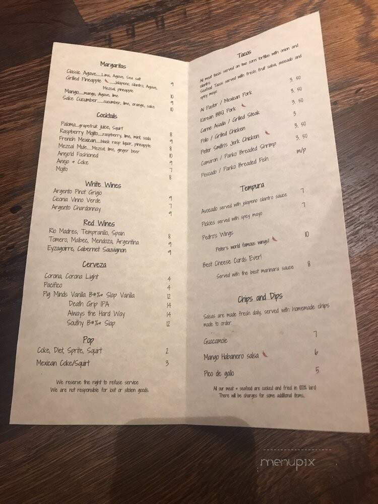 El Cochino - Algonquin, IL menu_pic