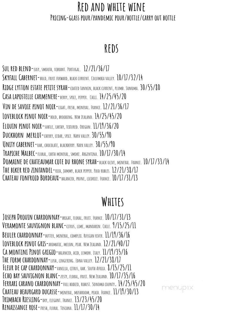 EnVie - Lansing, MI menu_pic