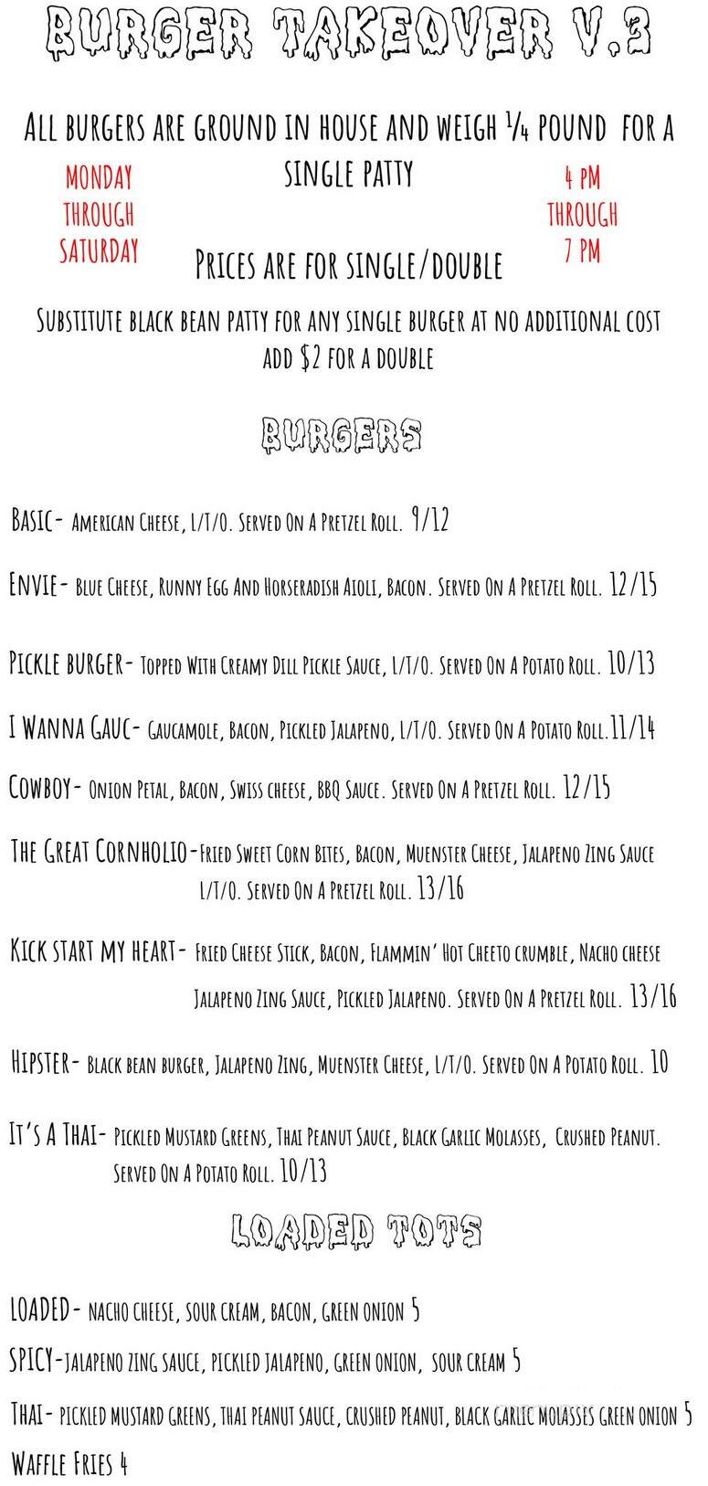 EnVie - Lansing, MI menu_pic
