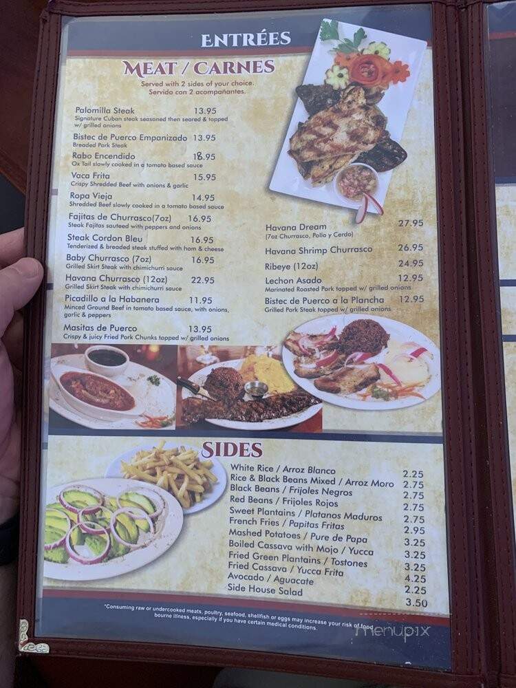 Havana Libre - Naples, FL menu_pic