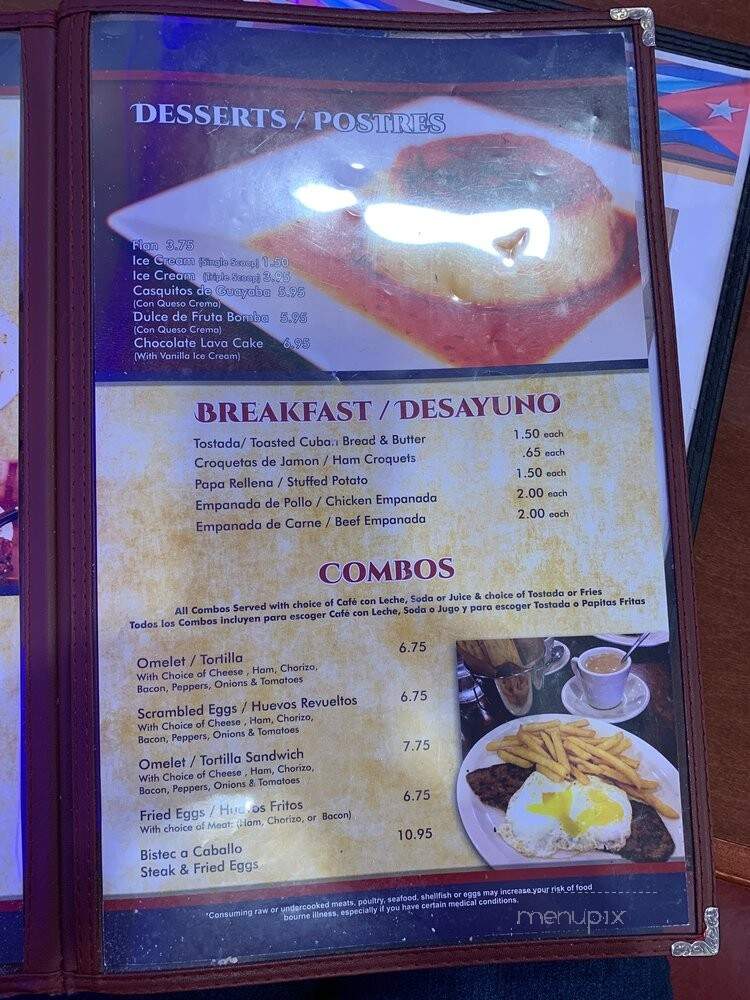 Havana Libre - Naples, FL menu_pic