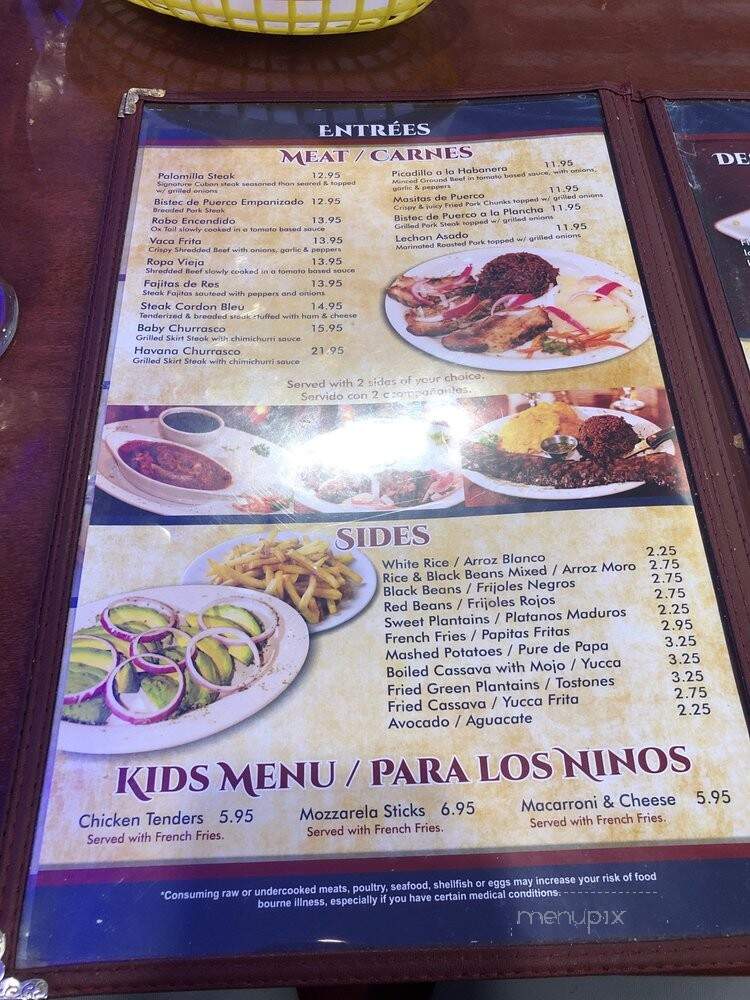 Havana Libre - Naples, FL menu_pic