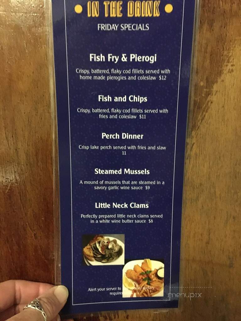 In the Drink - Fairview Park, OH menu_pic