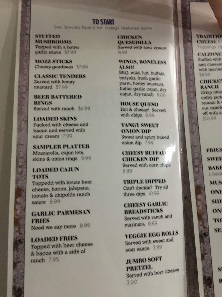 In the Drink - Fairview Park, OH menu_pic