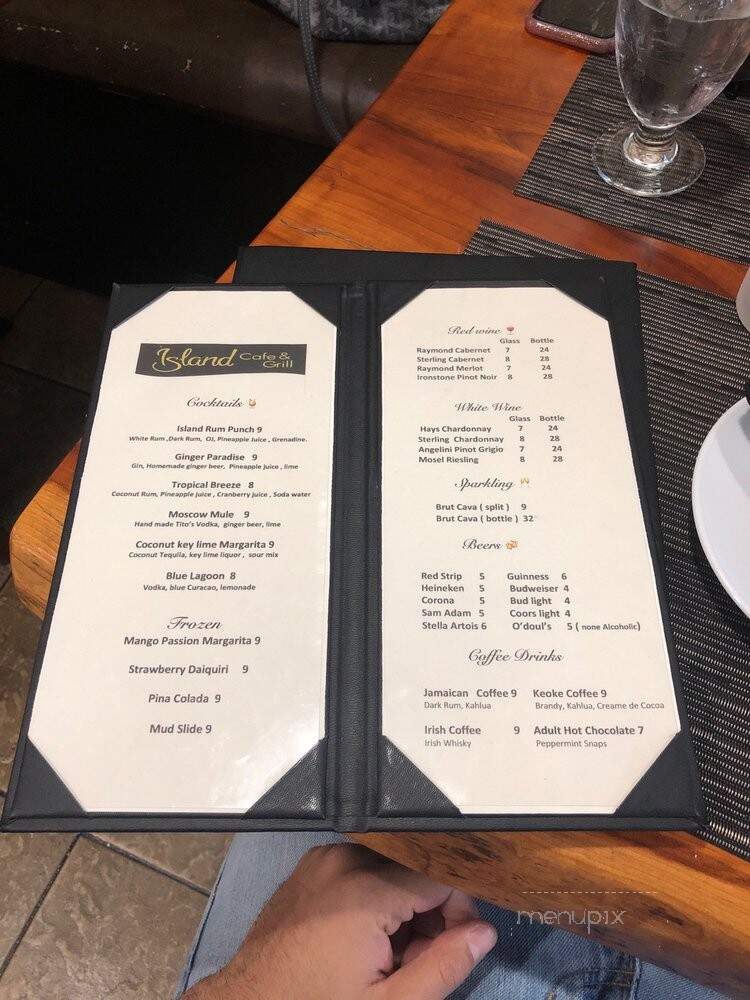 Island Cafe & Grill - Hyannis, MA menu_pic