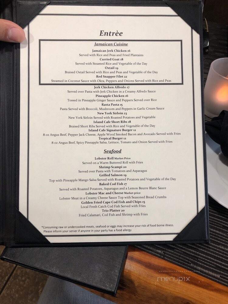 Island Cafe & Grill - Hyannis, MA menu_pic