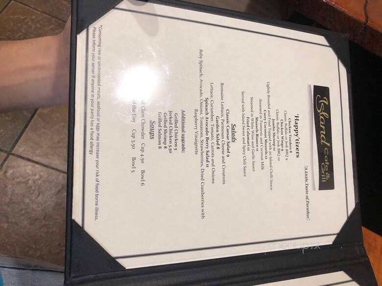 Island Cafe & Grill - Hyannis, MA menu_pic