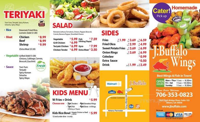 J Buffalo Wings - Athens, GA menu_pic