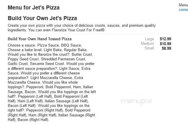 Jet's Pizza - Lambertville, MI