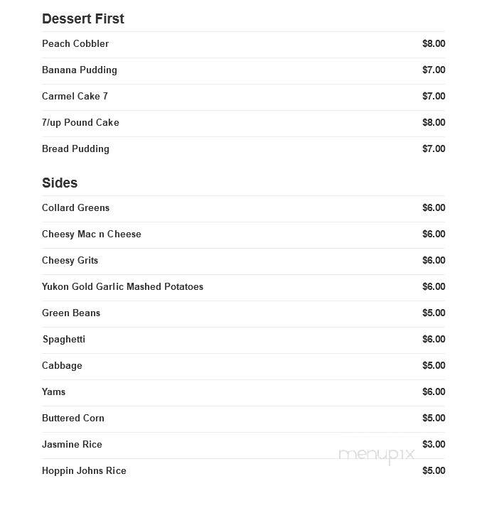 Kim Stratton's Kitchen - Calumet City, IL menu_pic