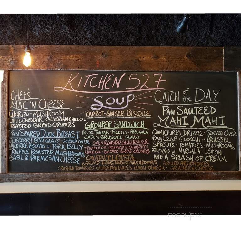 Kitchen 527 - South Haven, MI menu_pic