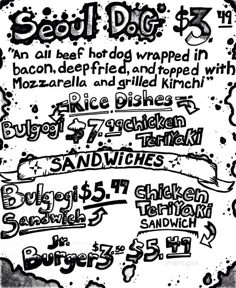 KOSMO's Bop Shop - Ann Arbor, MI menu_pic