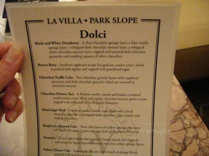 La Villa Pizzeria - Brooklyn, NY menu_pic