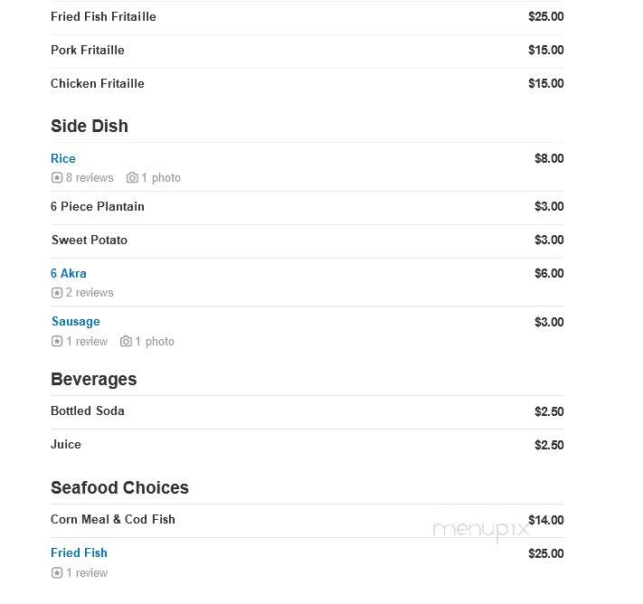 Le Spot - Elmont, NY menu_pic