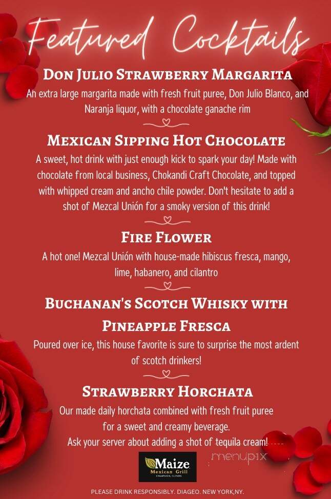 Maize at the Station - Champaign, IL menu_pic