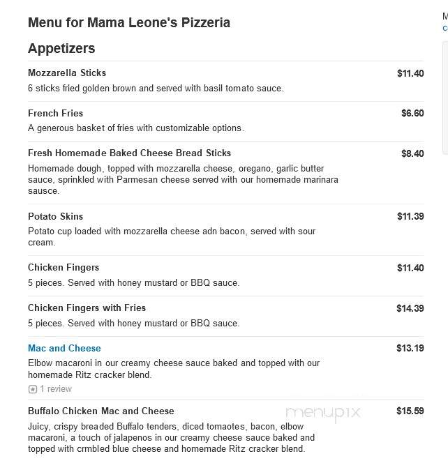 Mama Leone's Pizzeria - Newport, RI