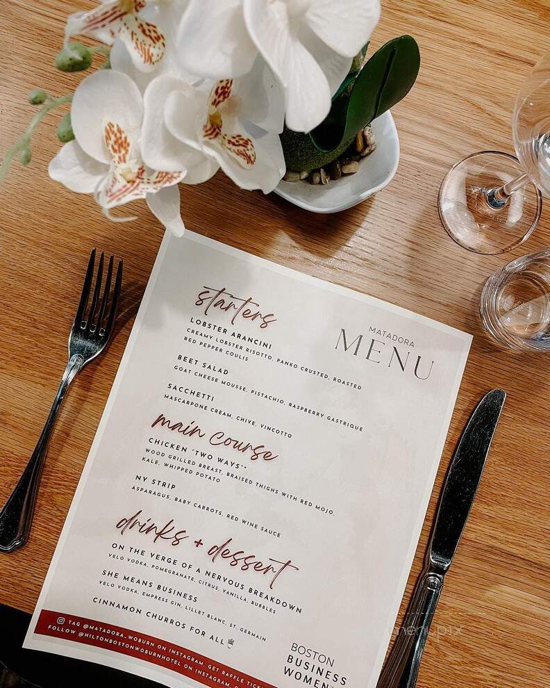 Matadora - Woburn, MA menu_pic