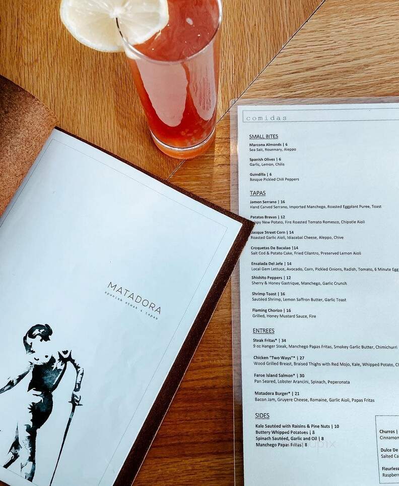 Matadora - Woburn, MA menu_pic