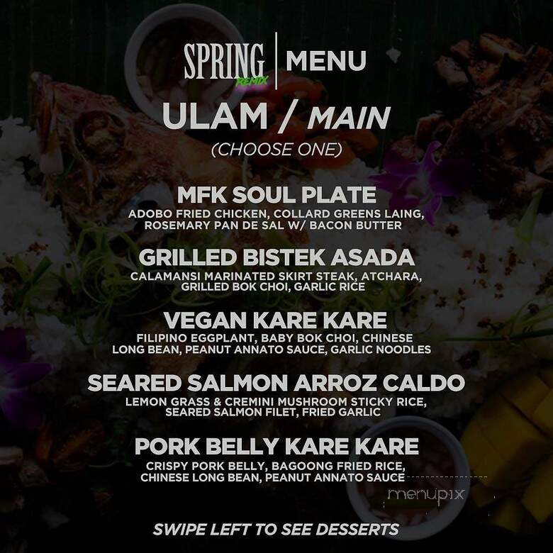 MFK By Aysee - Anaheim, CA menu_pic
