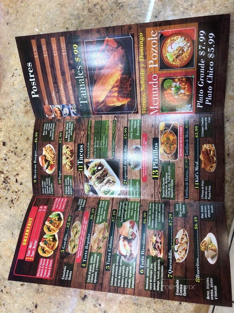 Mi Casa Taqueria & Fruteria - Dallas, TX menu_pic