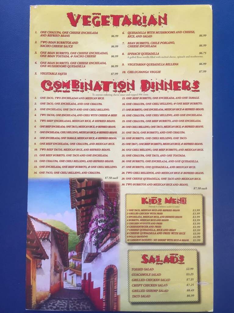 Mi Toro - Morristown, TN menu_pic