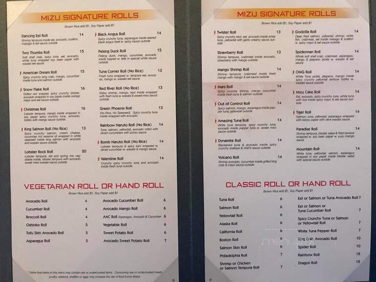 Mizu 36 Asian Cuisine - West Long Branch, NJ