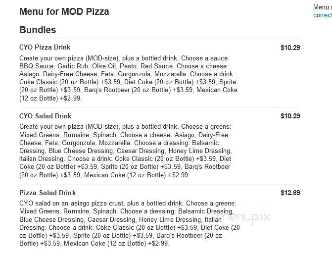 MOD Pizza - Missoula, MT menu_pic