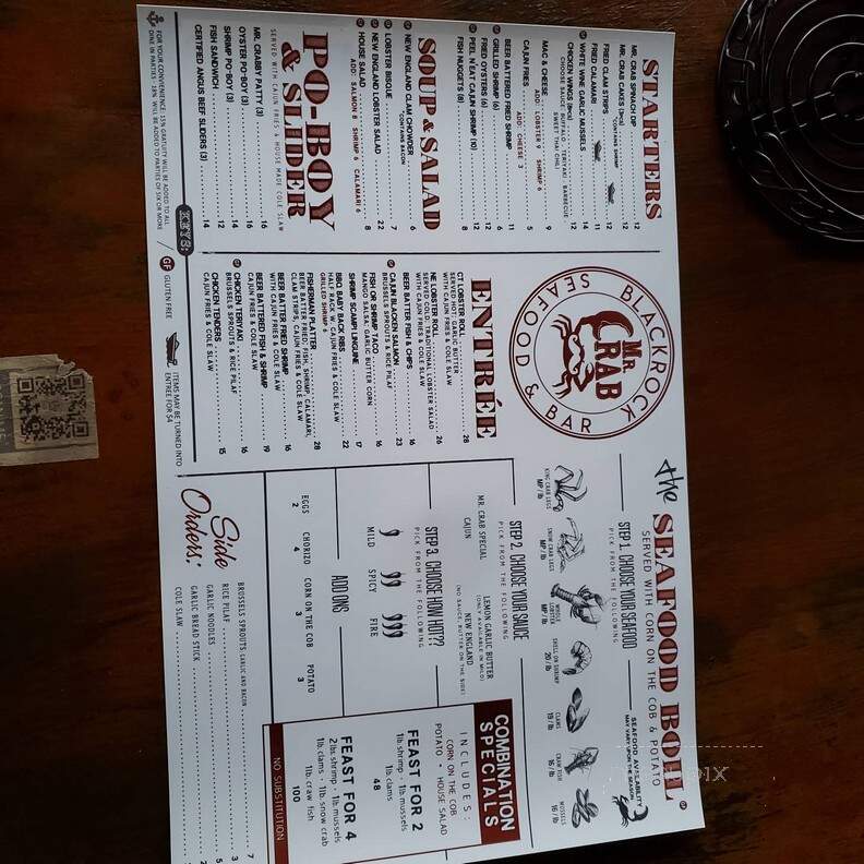 Mr. Crab Seafood and Bar - Bridgeport, CT menu_pic