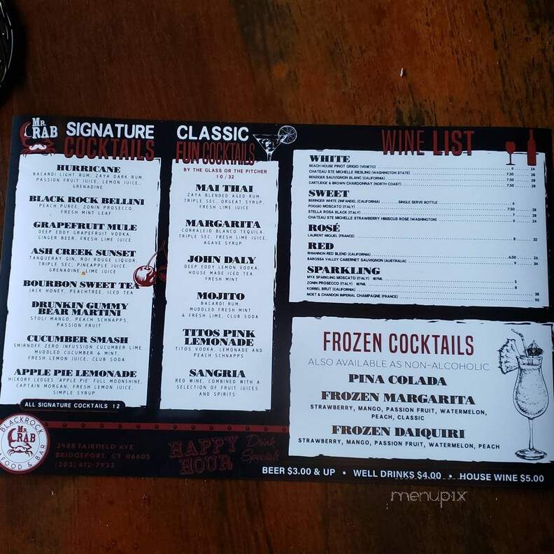 Mr. Crab Seafood and Bar - Bridgeport, CT menu_pic