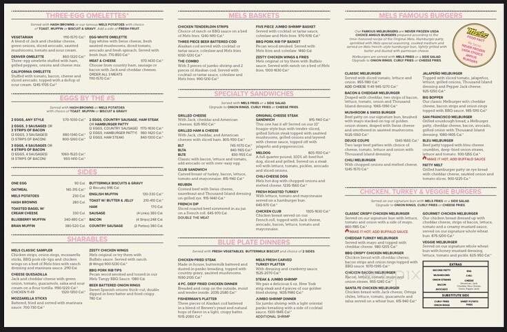 Original Mels Diner - Antioch, CA menu_pic