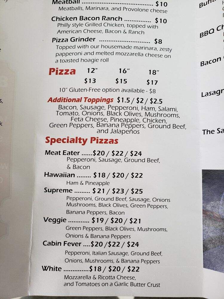 Papa Leone's Pizzeria - Sevierville, TN menu_pic