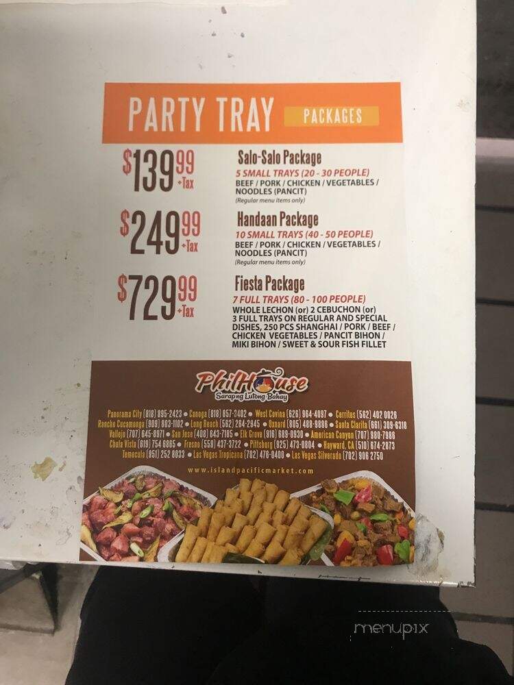 PhilHouse - Santa Clarita, CA menu_pic