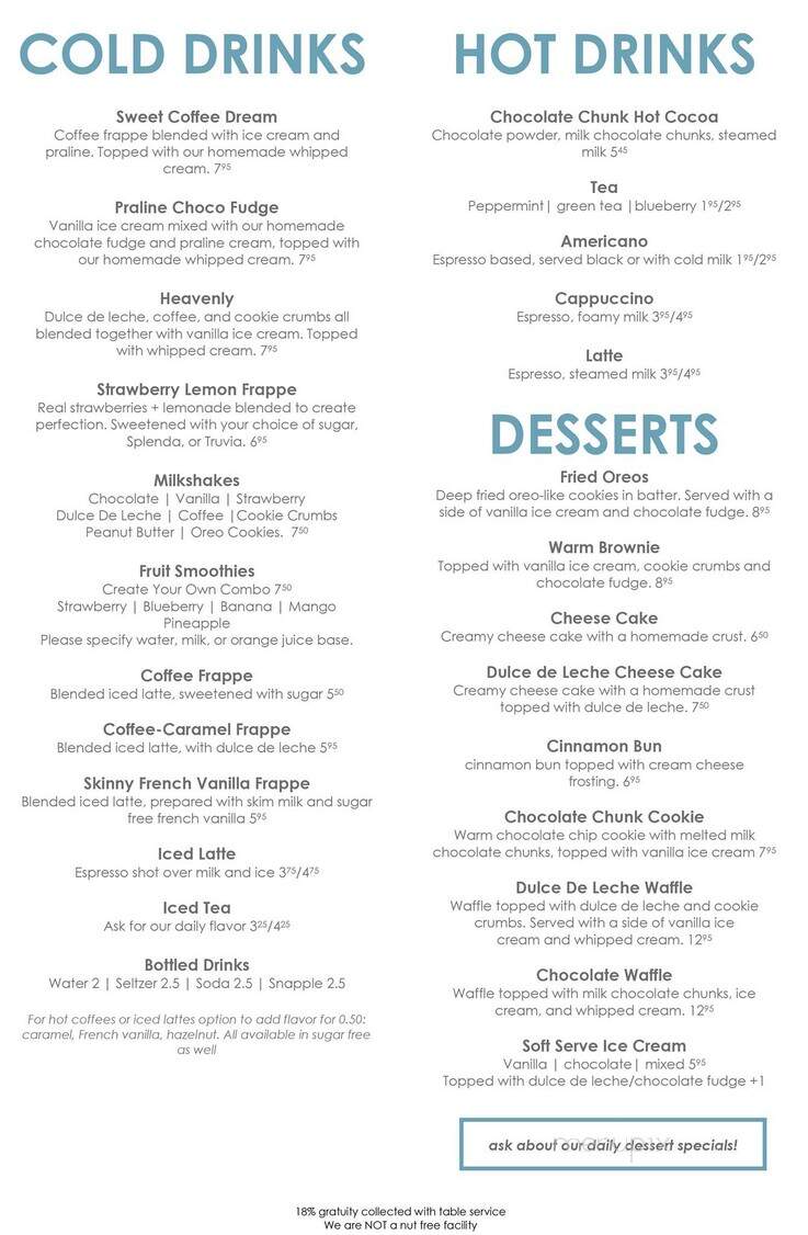Primavera Cafe and Restaurant - Monsey, NY menu_pic