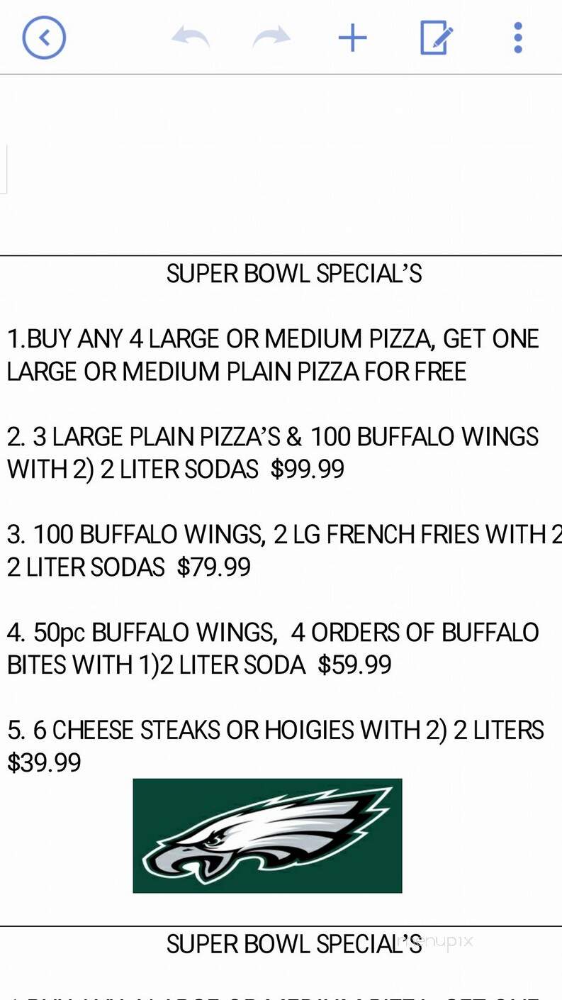 Prince of Pizza & Falafel - Philadelphia, PA menu_pic