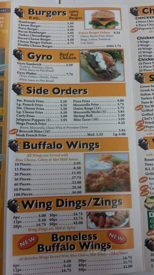 Prince of Pizza & Falafel - Philadelphia, PA menu_pic