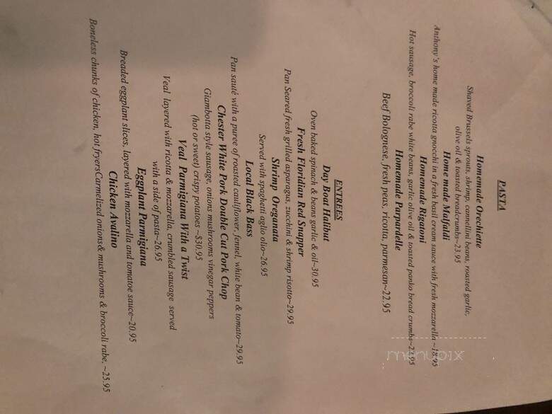 Pucciarello's Italian Kitchen - East Hanover, NJ menu_pic