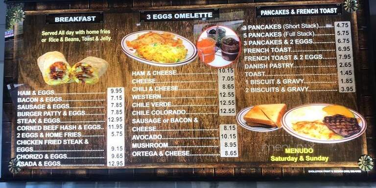 Ray's Ranch Cafe - Riverside, CA menu_pic