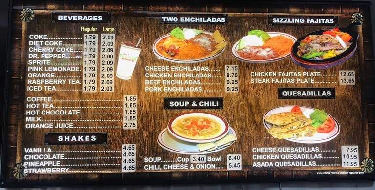 Ray's Ranch Cafe - Riverside, CA menu_pic
