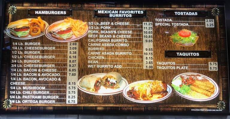 Ray's Ranch Cafe - Riverside, CA menu_pic
